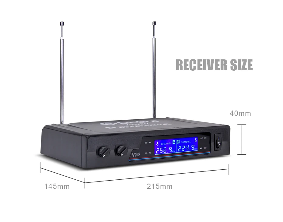 Дебра аудио V3002 беспроводной vhf двойной петличный/микрофон гарнитуры Mic системы для свадьбы, караоке, деловые встречи