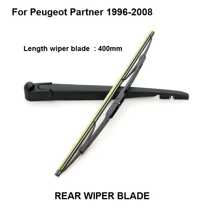 

Rear Windshield Wiper Arm + Blade New set For Peugeot Partner 1996-2008, Blade 400mm