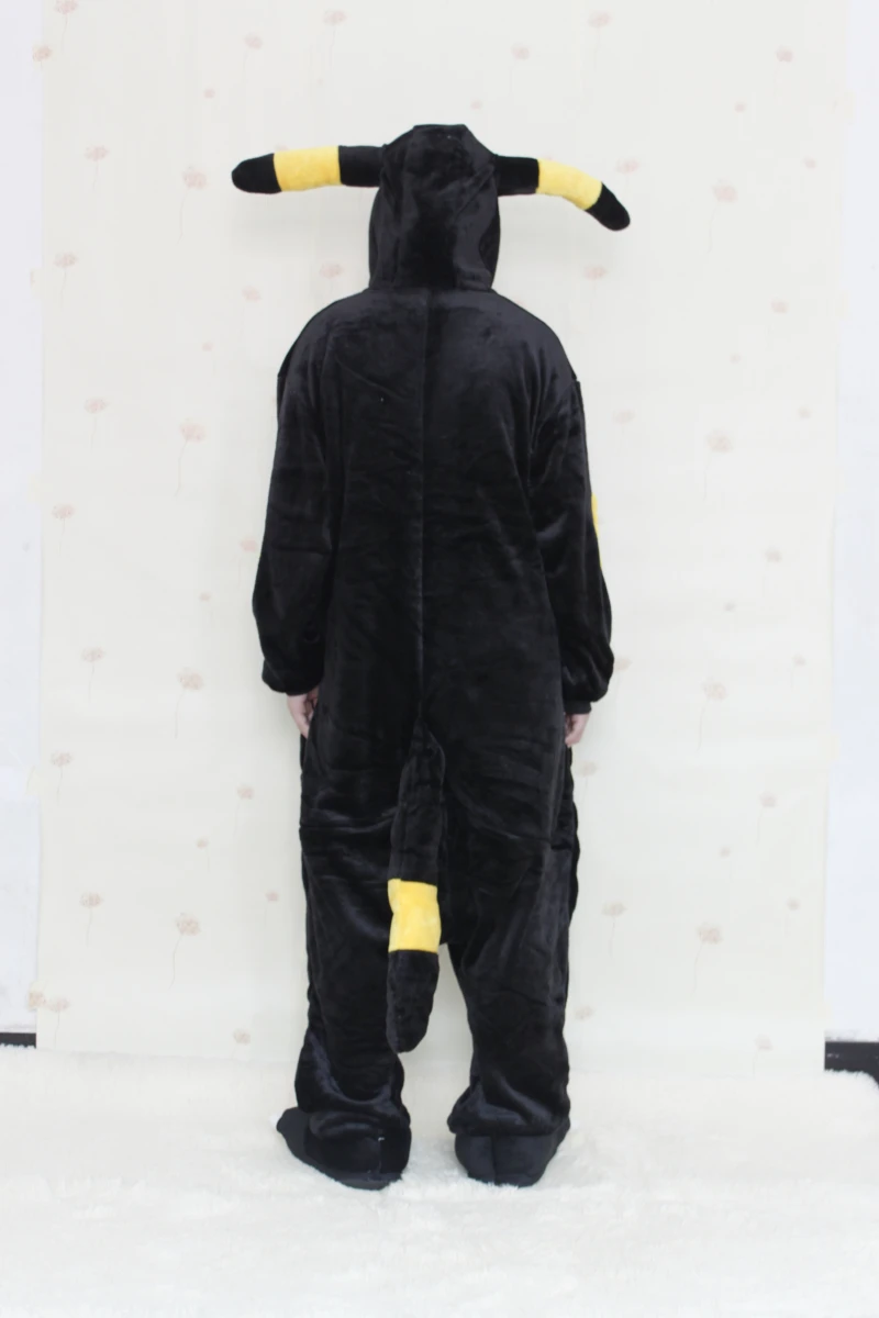 Adult Umbreon Onesies Pajamas Anime Cosplay Costume Kigurumi For Women Man Sleepwears Unisex Party Costumes