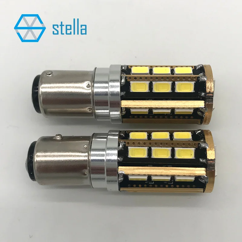 2 шт. 1157/BAY15D P21/5 Вт авто светодиодный лампы желтый/красный/белый стоп сигналы
