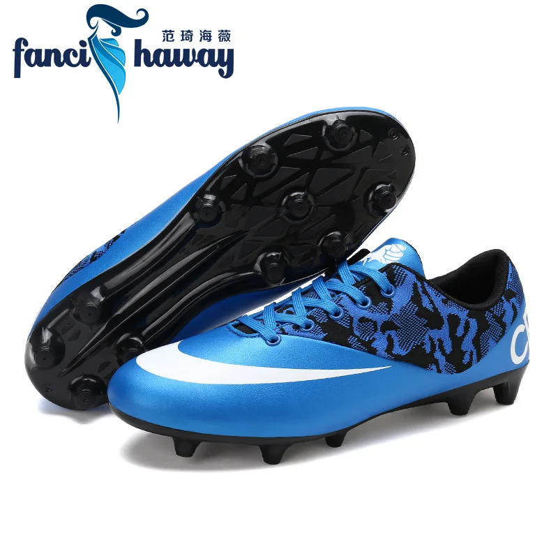 

FANCIHAWAY Men Professional AG Soccer Cleats Breathable Outdoor Sport Football Shoes Trainer Women Race Sneakers
