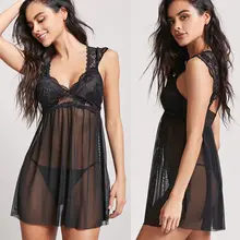 Женское сексуальное женское белье костюм кружева прозрачный Babydoll lenceria Эротика Нижнее белье Ночное платье слинг горячая кукла