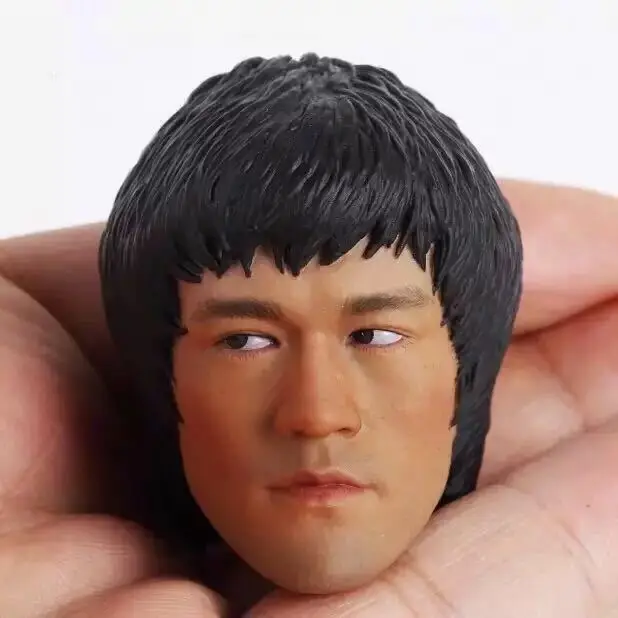 1//6 Scale Bruce Lee Head Sculpt for 12/'/' male figure body