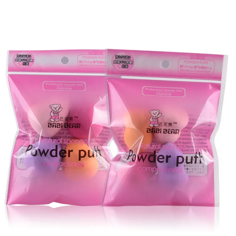 

Hot Women 4pcs Professional Makeup Sponge Blush Foundation Puff Multi Shape Sponges Makeup Brushes High Quality recommend Praise