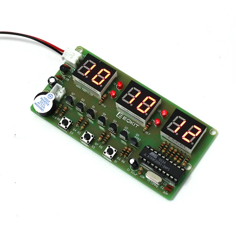 Digital diy. Набор часы at89c2051 led. электронные часы c51 на at89c2051, diy kits. at89c2051.