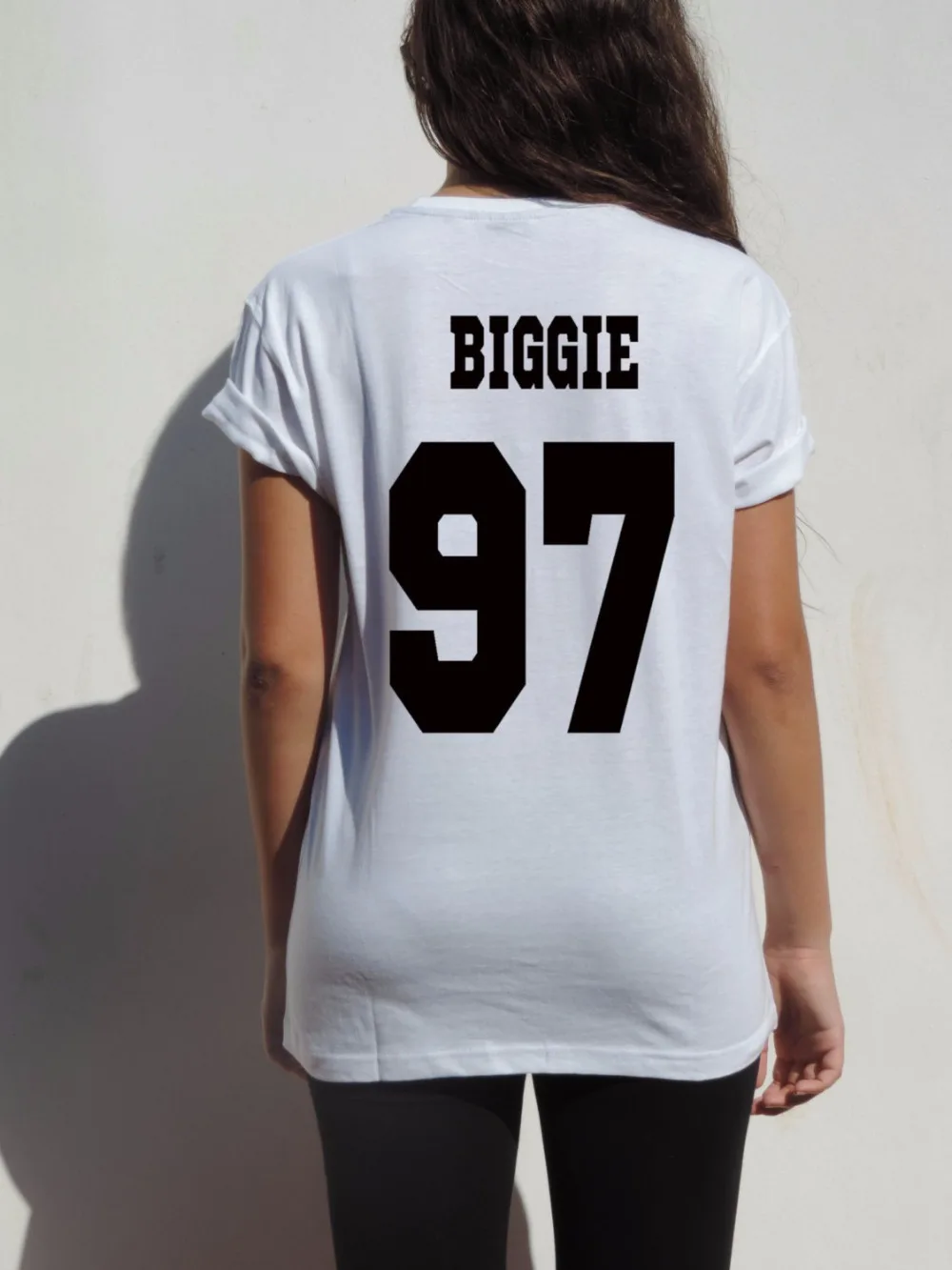 Biggie 97 Smalls рубашка известный большой хип хоп Топ rap Футболка женская забавная