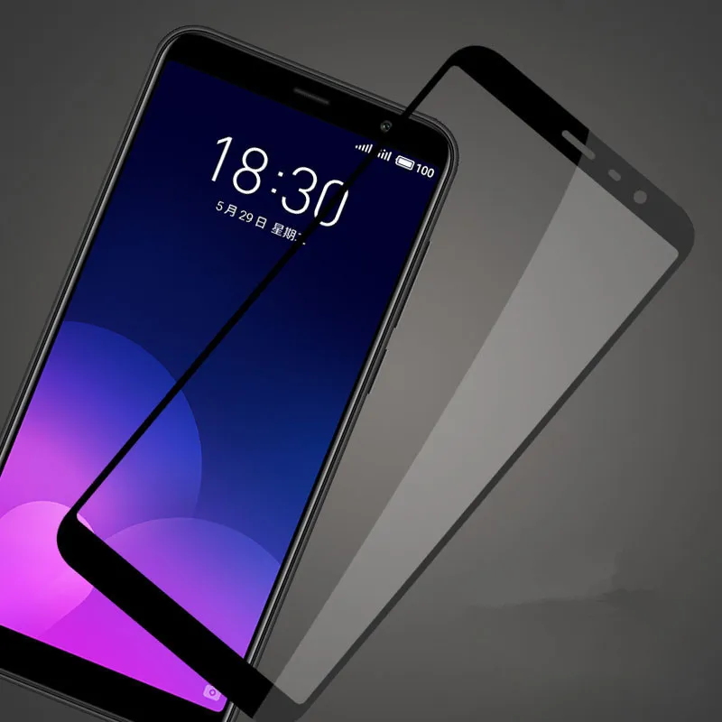 

10PCS M6 Note Tempered Glass For Meizu M5S M5 Note Full Cover Screen Protector Colorful Protective Film Curved Edge