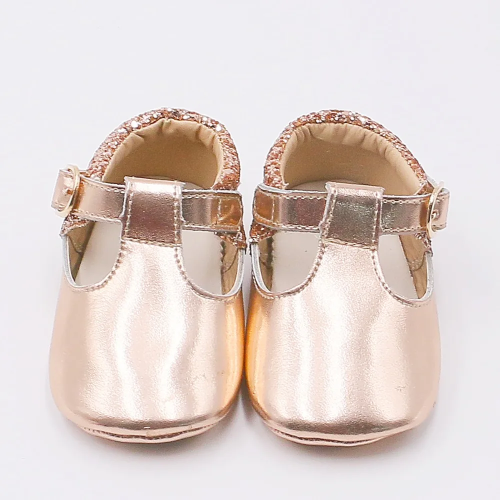 rose gold baby girl shoes