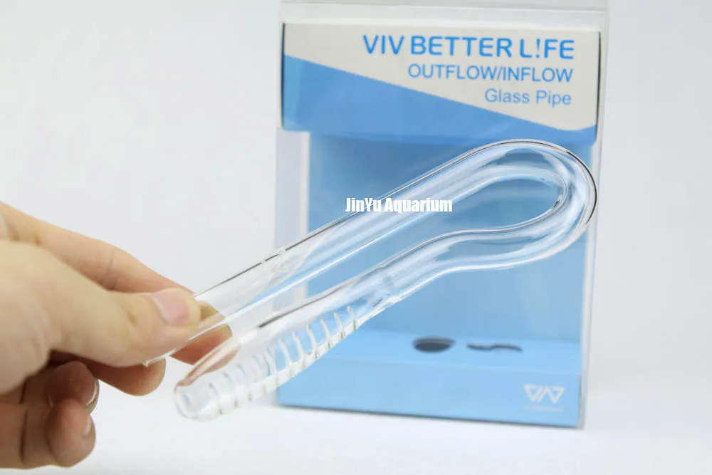 VIV mini nano стеклянная труба Орхидея фиолетовый приток выток стиль ADA водяное