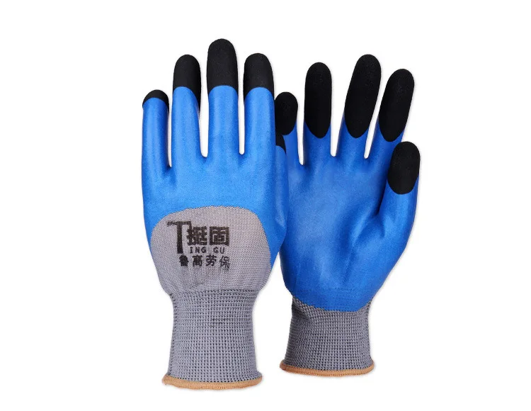 5/12 Pairs High Safety Protective Gloves Work Gloves Microfiber Wear-resistant Sweat-absorbent Breathable Processing Gloves