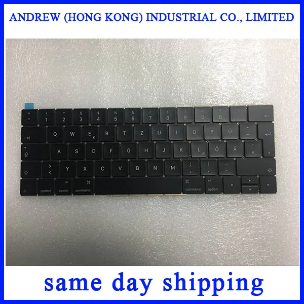 

Original New A1707 Keyboard German for Macbook Pro Retina 15'' A1707 German Deutsch QWERTZ Tastatur Keyboard Late 2016 Mid 2017