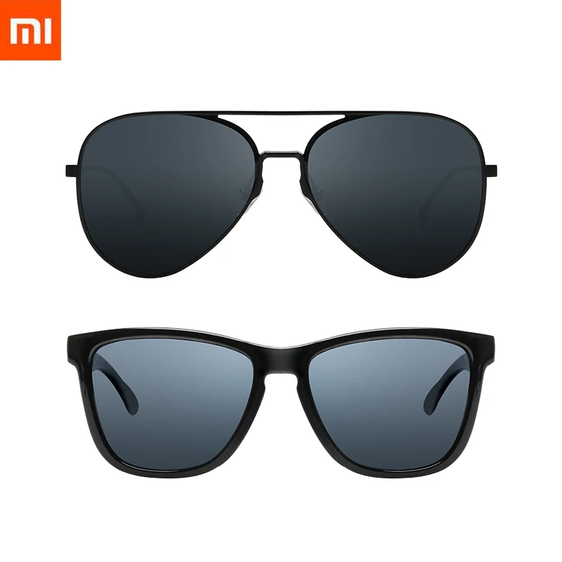 2021 Xiaomi Mijia Classic Square Sunglasses/Pilot Sunglass for Drive Outdoor Travel Man Woman Anti UV Screwless Sun Glasses