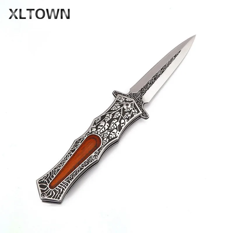 

XLTOWN folding knives outdoor tactics high hardness stainless steel folding knives outdoor survival tools fruit knife