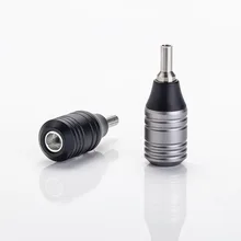 EZ terremoto ajustable cartucho para tatuar agarre 28 tubo de aluminio en milímetros negro gris oscuro 2 Barra de aguja para Cartucho de la aguja y 1 Uds