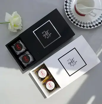 

Large kraft white black wedding gift cardboard box white drawer gift box black underwear gift packaging paper box with drawer