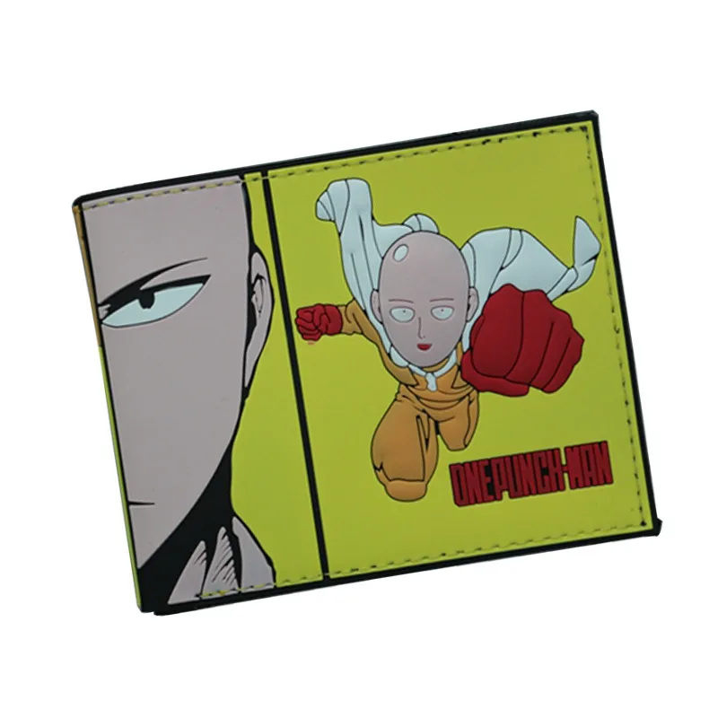 

2018 New Designs one punch man wallet slim wallet Cartoon Anime one punch man bag Purse Fold Card Holder Bag Short Wallet