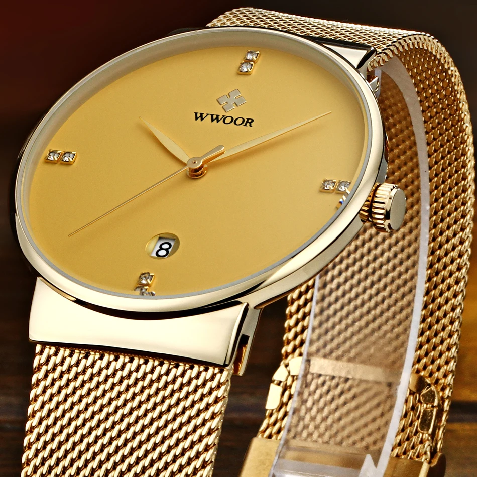 Золотые мужские часы Топ бренд класса люкс наручные часы из нержавеющей стали золотые наручные часы с бриллиантами для мужчин reloj hombre
