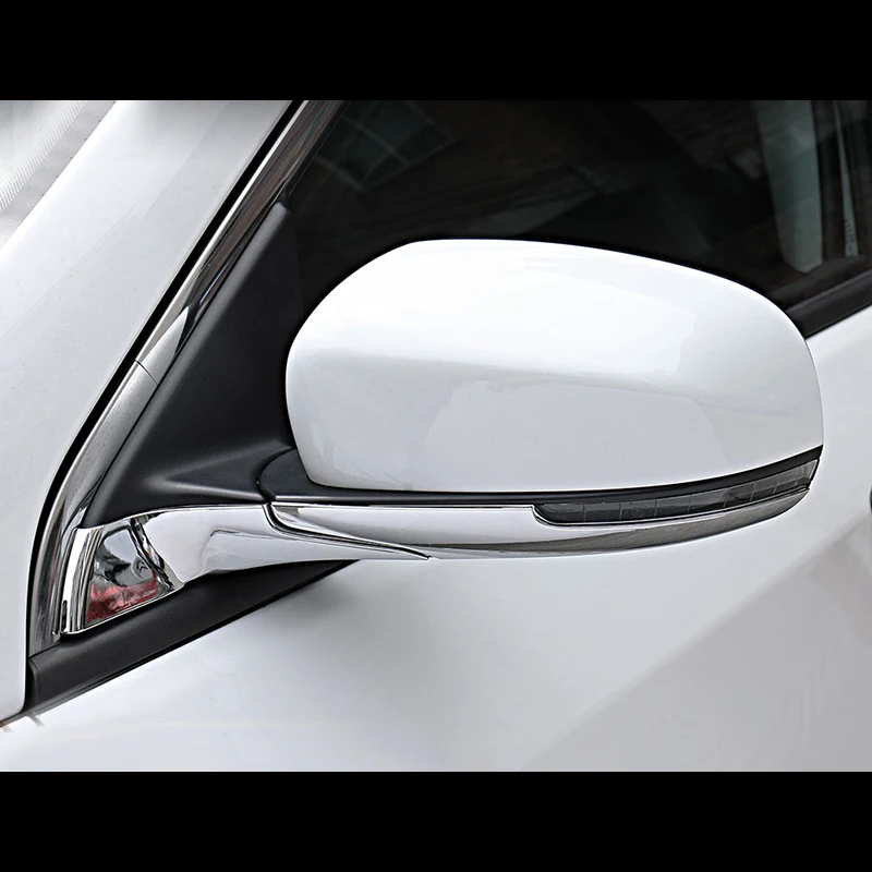 

For Jeep Compass 2017 2018 ABS chrome Rear View Side Door Mirror Rearview Strip Cover trim frame car styling accessories