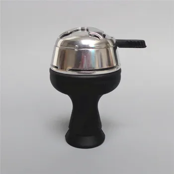 

1pc silicone hookah tobacco bowl and 1 pc shisha alloy charcoal holder for shisha hookah pipe narguile accessories