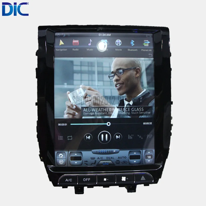 Cheap DLC vertical Screen Android system 12.1inch 32GB radio Steering-Wheel bluetooth USB For toyota Land Cruiser 2007-2015 1