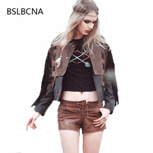 Уличная одежда, оригинальная Ретро повседневная короткая куртка с вышивкой, женская одежда в стиле пэчворк, весна-осень, винтажное женское пальто с кисточками, A25