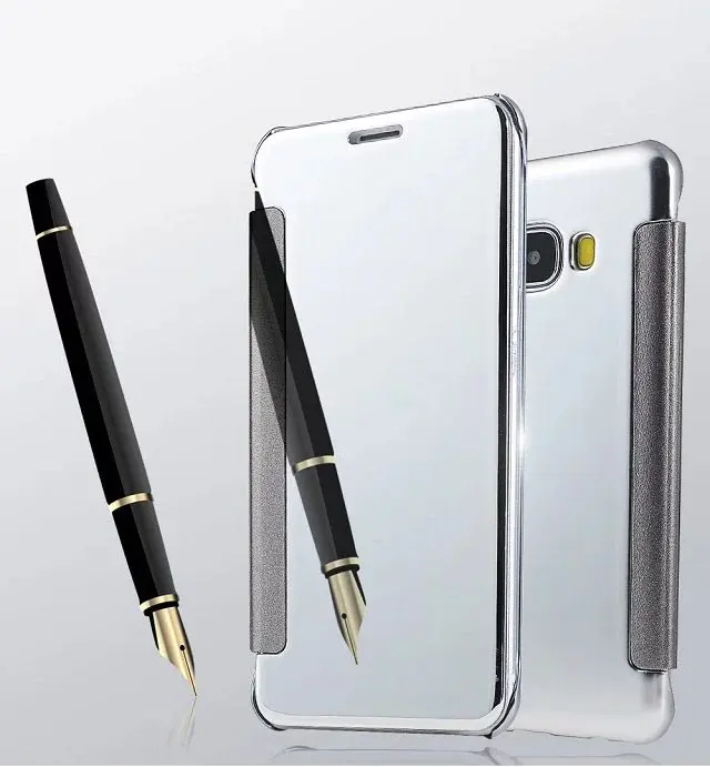 Case For Galaxy J5 Prime Plating Mirror Flip Cover For Samsung