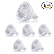 6 шт. 12 В MR16 GU5.3 COB светодиодный светильник 5 Вт Точечный светильник 450lm для спальни кухни гостиной потолочный Точечный светильник светодиодный лампы