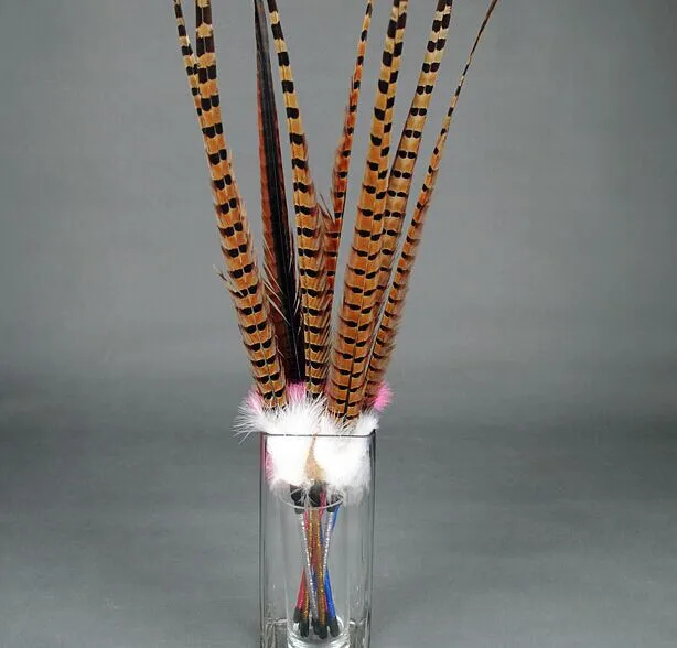 

usd 2.5/pc cat fishing pole style cat teaser toy cat toys with bell and feather chicken feather with colorful stick 20pcs/lot