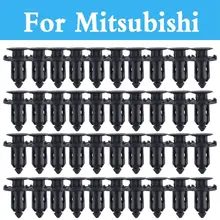 50 шт. 9 мм пластиковые винты заклепки Push Fit панель отделка Зажимы Крепления зажимы черный для Mitsubishi Carisma Challenger Colt