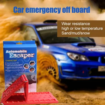 

2pcs folding Car Tire Ladder Auto Traction Mat Snow Track Tire Grip Aid Rescue Recovery accessories