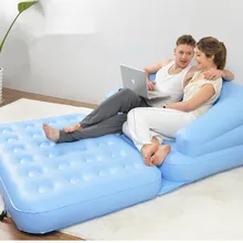 Удлиненная складная надувная воздушная бобовая сумка, надутый толстый диван из пвх стул, высокое качество Задняя поддержка домашняя мебель сиденье