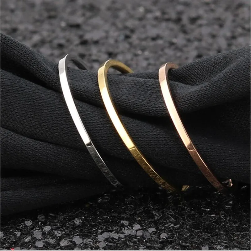 R05 Titanium Women Men Width 1MM Slim Rings 316L Stainless Steel IP Plating No Fade Good Quality Cheap Jewelry