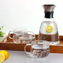 1 шт. большой стакан охладитель чайник высокотермостойкий стеклянный чайник воды 1200 мл JO 1070