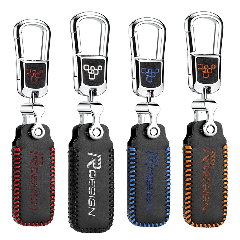 

LUCKEASY For volvo s90 v90 xc90 2017 2018 Car Key bag case wallet holder key cover