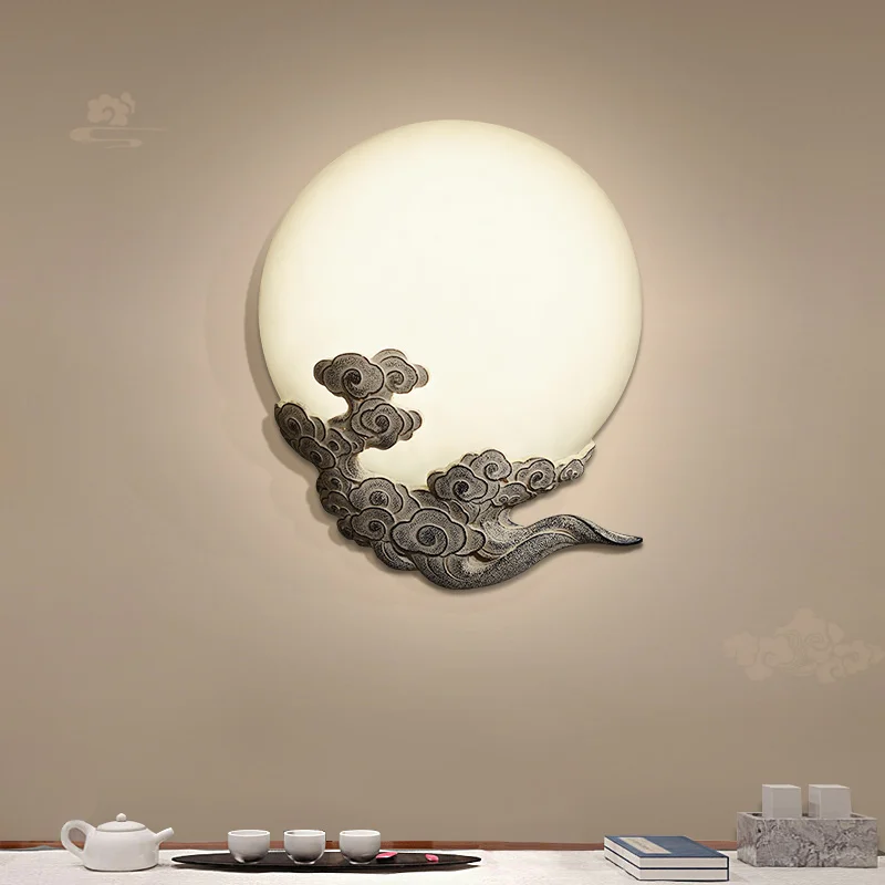 Настенный светильник moon cloud китайский для гостиной спальни|Комнатные настенные