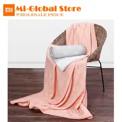 Оригинальный xiaomi холодное чувство одеяло супер мягкое прохладное одеяло холодное чувство волокно двухсторонний дизайн прохладный и сухой