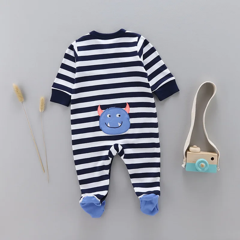 spring and autumn Baby cotton rompers newborn onesie baby girl boy long-sleeved onesie pajamas kids clothes