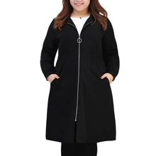 Extra Large Women Windbreaker coat Spring Autumn Loose Long High quality Trench coats