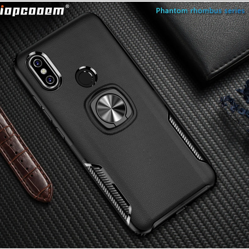 

Phone Cases For Redmi 6 Pro Case Finger Ring Magnetism Stand Shockproof Car stand Armor back cover For Xiaomi A2 Lite Coque