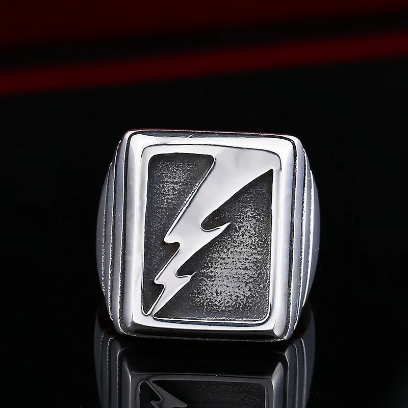 Tianxi Vintage человека Lightning из нержавеющей стали не увядает коллекция титана Мальчика
