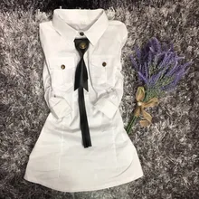 Женские Элегантные белые блузки с галстуком-бабочкой, тонкая рубашка, офисные женские топы, рубашки размера плюс 3XL
