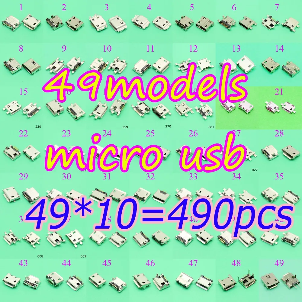 49 моделей 490X Micro USB разъем 5Pin 7 pin зарядного порта для Samsung PAD/tablet/mobile|jack connector|jack jackjack