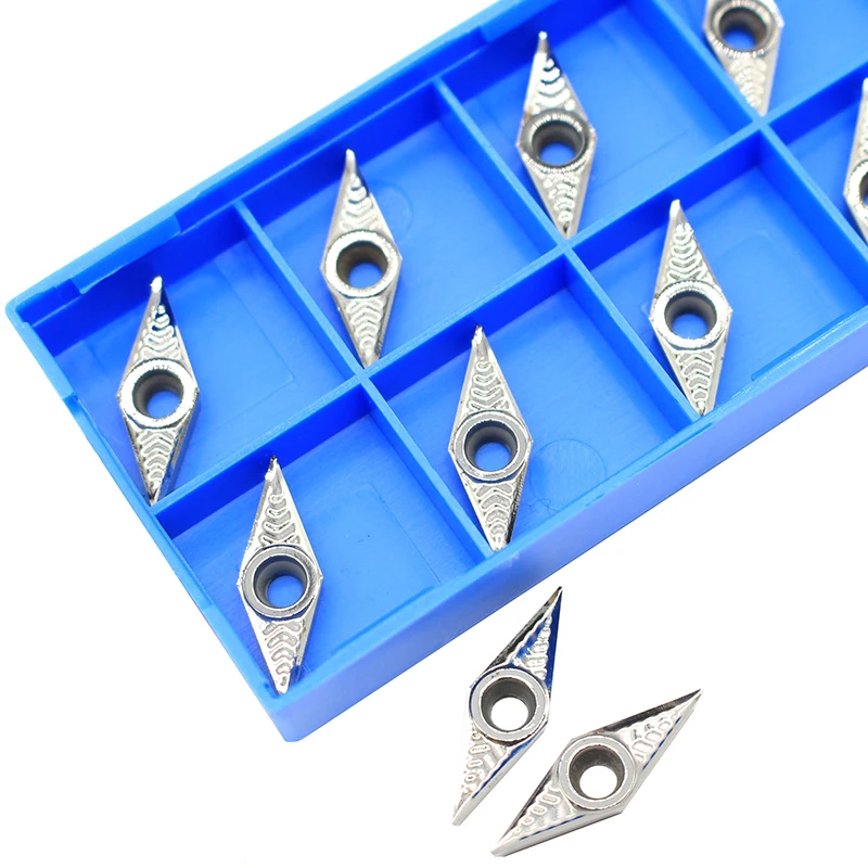 

20pcs VCGT110302 AK H01 VCGT 110302 Aluminum cutter blade Insert Cutting Tool turning tool CNC Tools AL +TIN Alloy wood