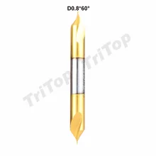 5 шт./лот D0.9* 60 градусов HSS высокое качество вмещающий Кобальт золотое покрытие сверло хвостовик диаметр 4 мм 60