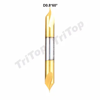 

5pcs/lot D0.9*60degree HSS high quality Containing cobalt golden coating center drill bit shank diameter 4mm 60 free shipping