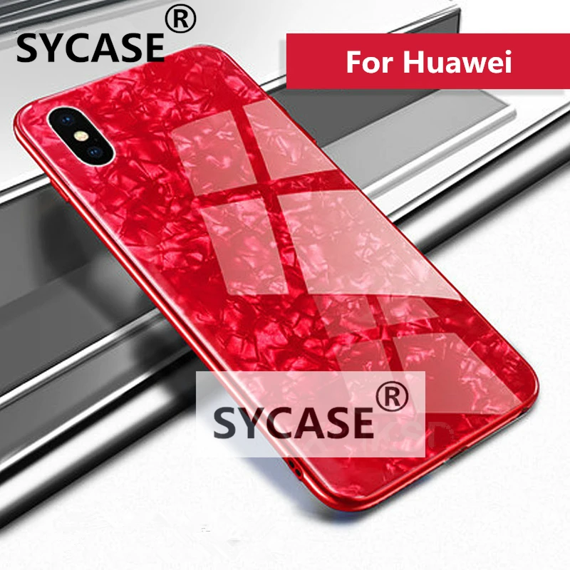 Sycase для Huawei Honor 9 10 V9 V10 lite enjoy 7A 7X 7C чехол закаленное Стекло на заднюю часть