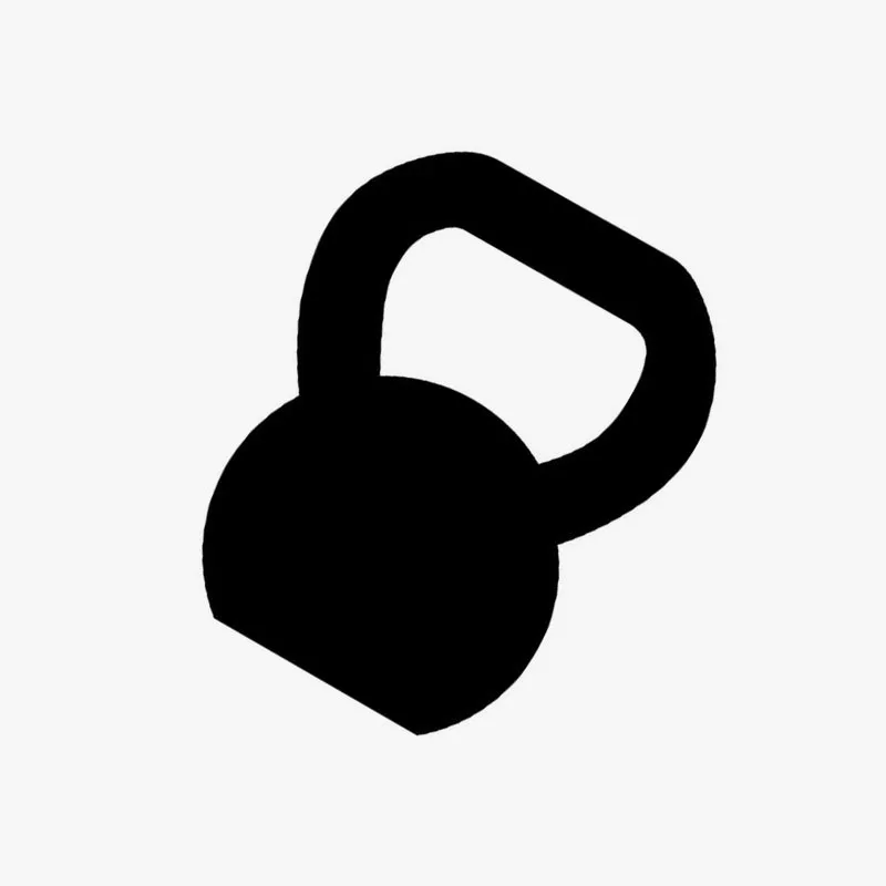 

9.5*12CM Kettlebell Funny Car Sticker Decal Personalized Reflective Car Styling Accessories Vinyl Stickers GS3837