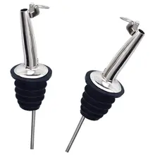 IALJ Топ 6 шт. нержавеющая сталь ликера напитки Вино Масло Бутылка Pourer серебро