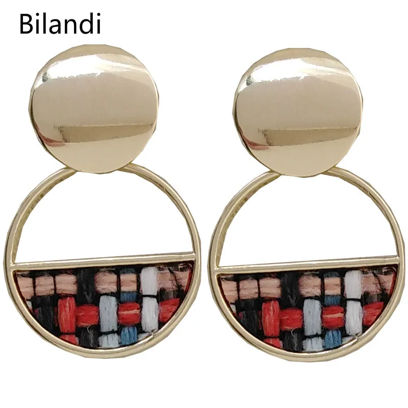 

Fashion Belt Metal Geometric Earrings Trend Simple And Colorful Fashion Earrings