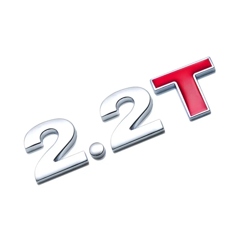 FLYJ металлический 3D 1,4 1,5 1,6 1,8 2,0 2,2 2,4 2,5 2,8 3,0 с логотипом автомобиля задний багажник эмблема хвостовая часть украшения знак наклейка Объем двигателя - Название цвета: Серебристый